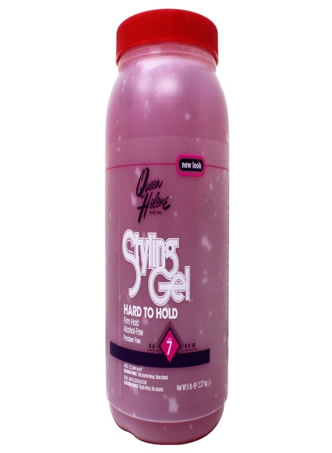 Queen Helene Hard to Hold Styling Gel, Firm Hold 7, Alcohol-Free, Paraben Free, 5 Lb - Image 1